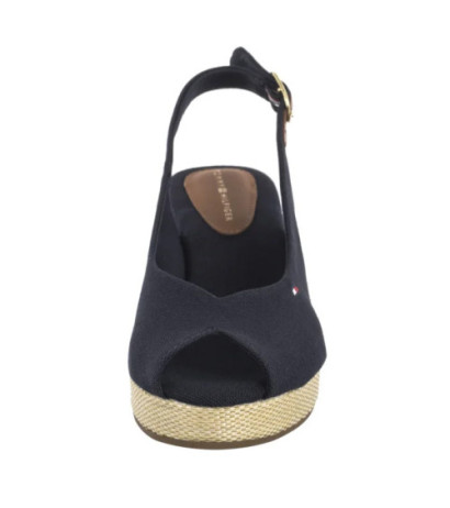 Tommy Hilfiger Flag Mid Wedge Espad Slingback Space Blue FW0FW08595 DW6 (TH1328-b) shoes