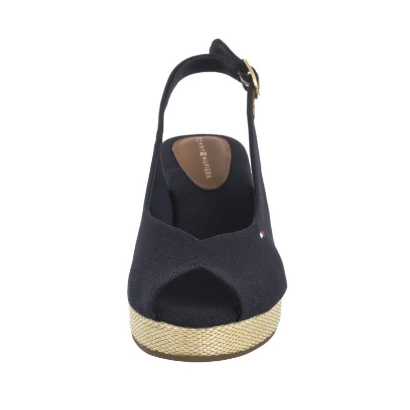 Tommy Hilfiger Flag Mid Wedge Espad Slingback Space Blue FW0FW08595 DW6 (TH1328-b) shoes
