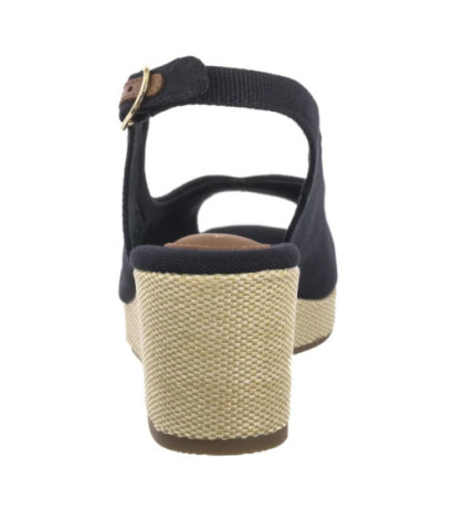 Tommy Hilfiger Flag Mid Wedge Espad Slingback Space Blue FW0FW08595 DW6 (TH1328-b) shoes