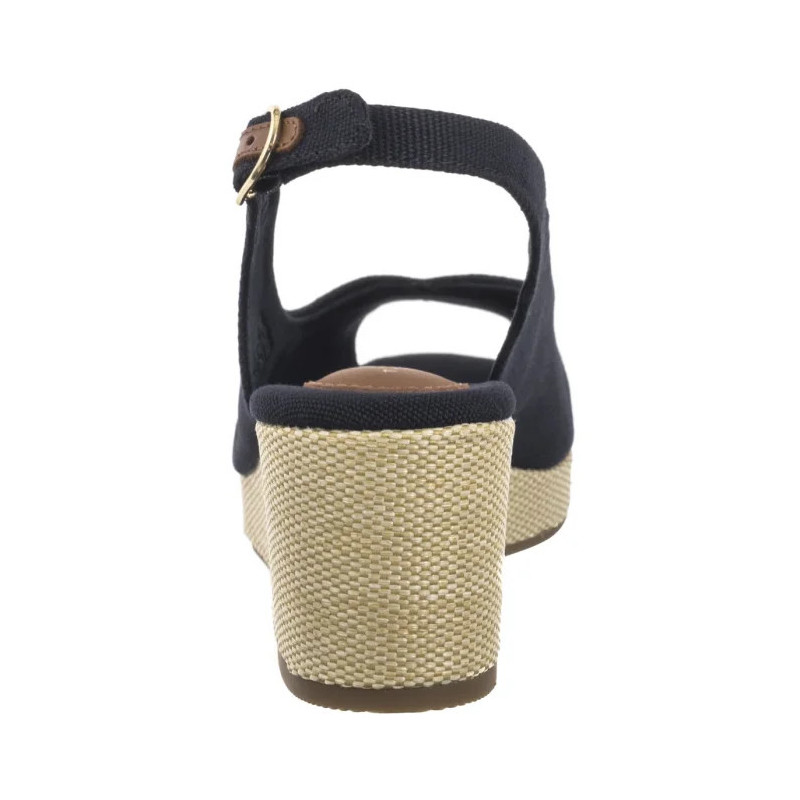 Tommy Hilfiger Flag Mid Wedge Espad Slingback Space Blue FW0FW08595 DW6 (TH1328-b) shoes