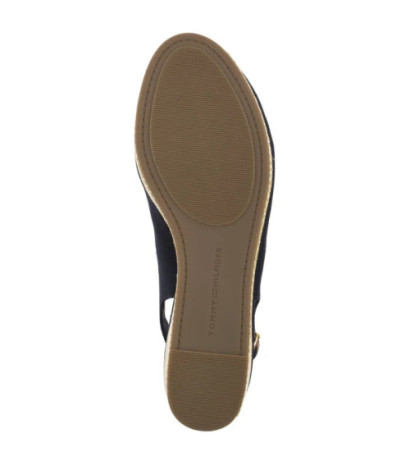 Tommy Hilfiger Flag Mid Wedge Espad Slingback Space Blue FW0FW08595 DW6 (TH1328-b) shoes