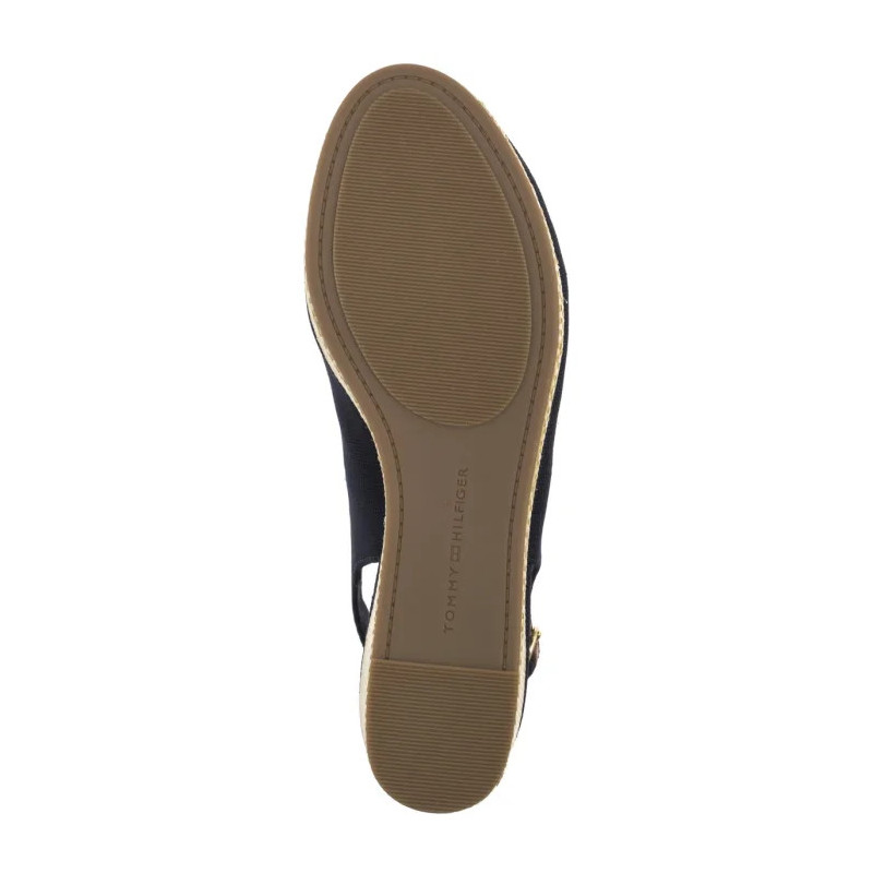 Tommy Hilfiger Flag Mid Wedge Espad Slingback Space Blue FW0FW08595 DW6 (TH1328-b) shoes