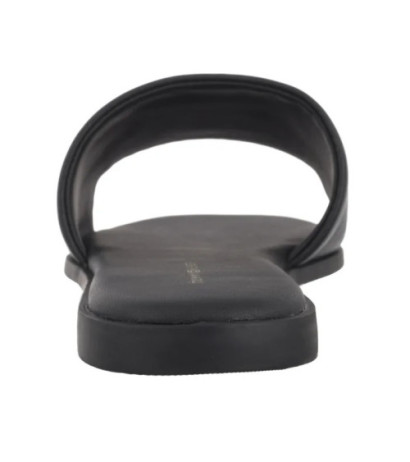 Tommy Hilfiger TH Logo Hardware Leather Mule Black FW0FW08806 BDS (TH1320-b) Women's Shoes/Flip Flops