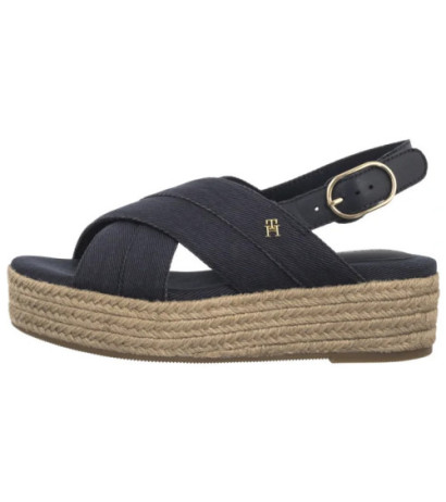 Tommy Hilfiger Denim Espadrille Platform Sandal Space Blue FW0FW08669 DW6 (TH1333-b) shoes
