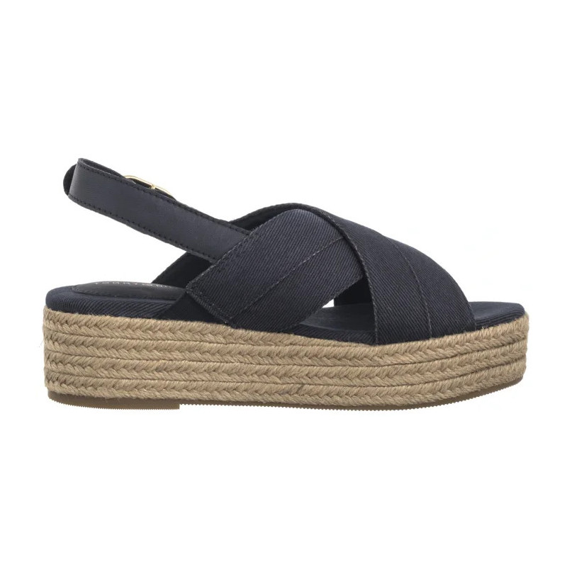 Tommy Hilfiger Denim Espadrille Platform Sandal Space Blue FW0FW08669 DW6 (TH1333-b) shoes