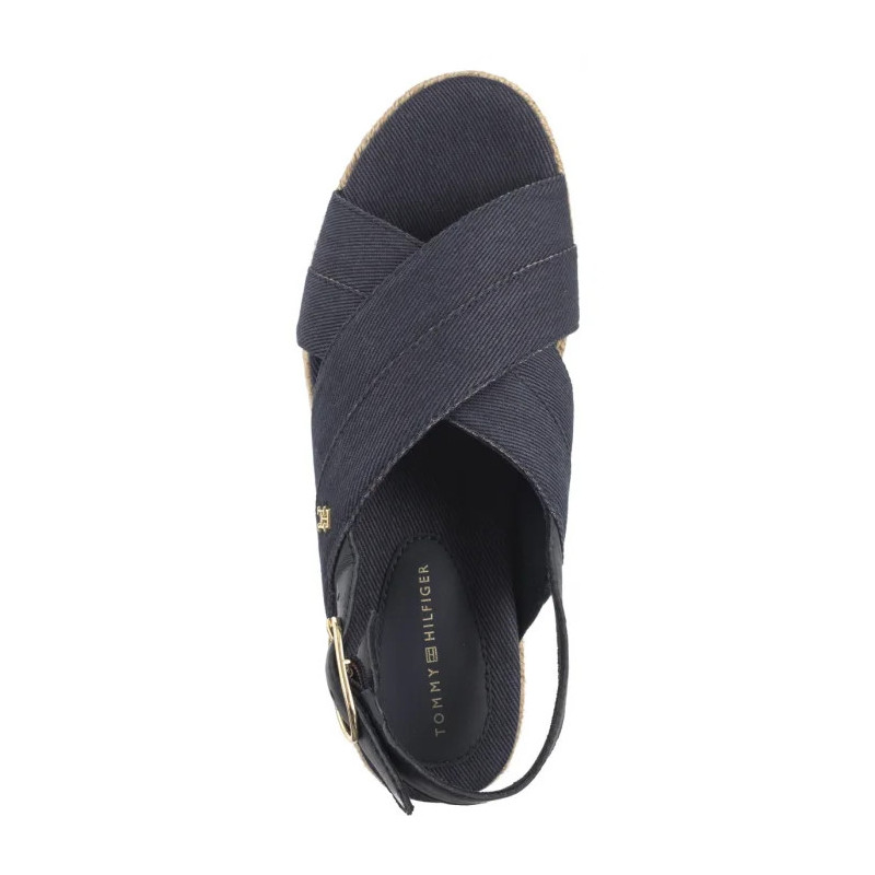 Tommy Hilfiger Denim Espadrille Platform Sandal Space Blue FW0FW08669 DW6 (TH1333-b) shoes