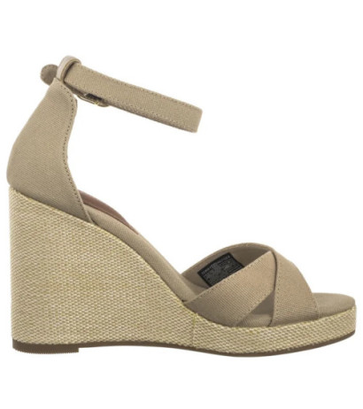 Tommy Hilfiger Flag High Wedge Espad Crisscross Horseradish FW0FW08661 ACC (TH1329-b) shoes