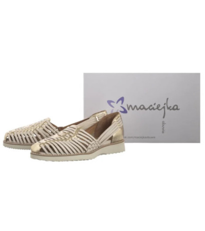 Maciejka Beżowo-Złote N6803-04/00-1 (MA1334-a) shoes