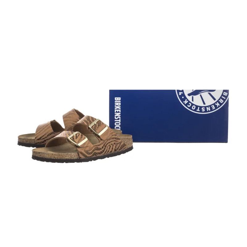 Birkenstock Arizona BS SYN Zebra Pecan 1029509 (BK295-b) Women's Shoes/Flip Flops