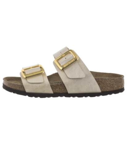 Birkenstock Sydney Cushion Buckle Graceful Pearl White 1029492 (BK301-a) Women's Shoes/Flip Flops