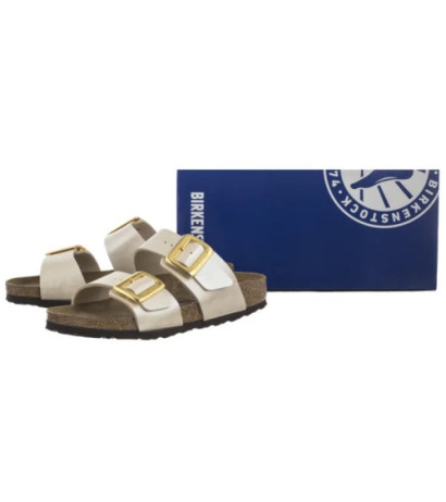 Birkenstock Sydney Cushion Buckle Graceful Pearl White 1029492 (BK301-a) Women's Shoes/Flip Flops