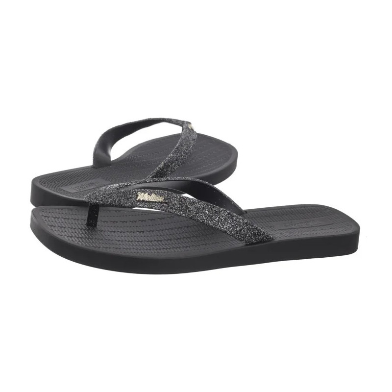 Melissa Sun Long Beach II AD 35781/AW132 Black/Silver (ML349-a) flip flops