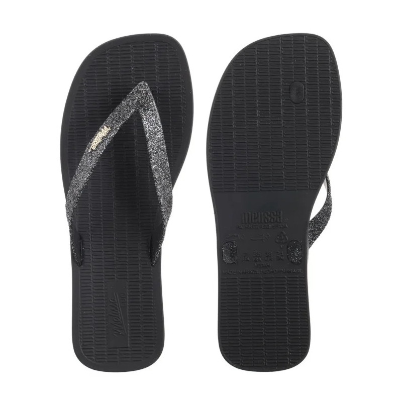 Melissa Sun Long Beach II AD 35781/AW132 Black/Silver (ML349-a) flip flops