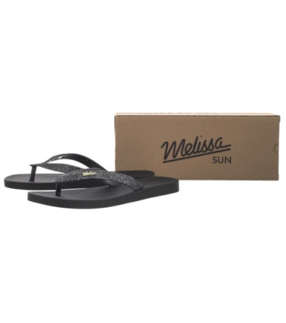 Melissa Sun Long Beach II AD 35781/AW132 Black/Silver (ML349-a) flip flops