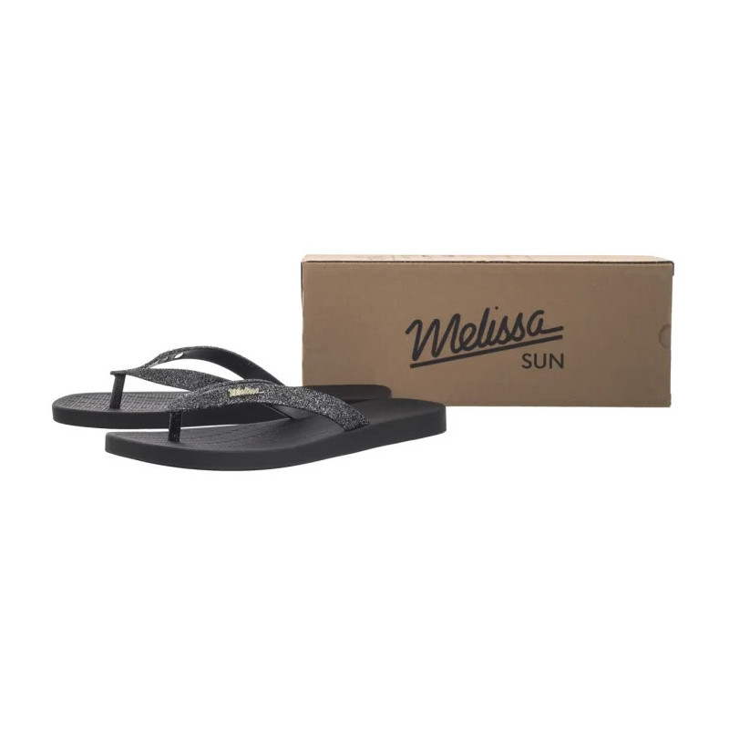 Melissa Sun Long Beach II AD 35781/AW132 Black/Silver (ML349-a) flip flops