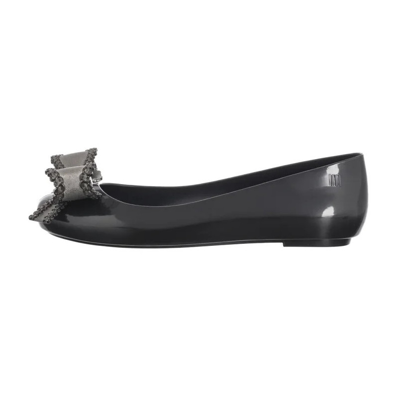 Melissa Sweet Love VIII AD 33885 AO323 Black/Metallic Dark Grey (ML348-b) ballerinas