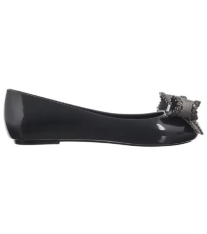 Melissa Sweet Love VIII AD 33885 AO323 Black/Metallic Dark Grey (ML348-b) ballerinas