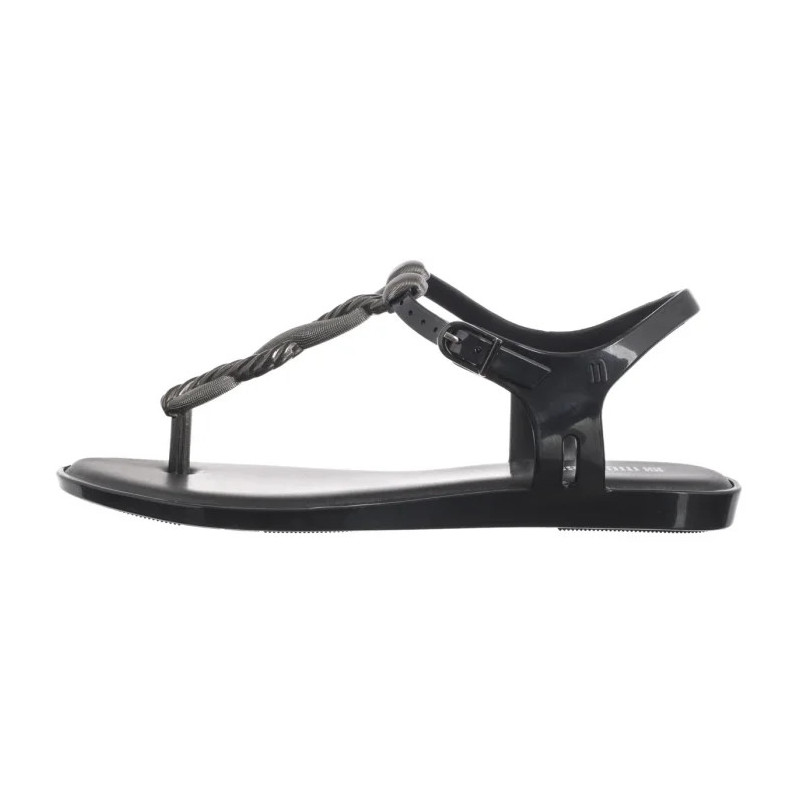 Melissa Solar Twist AD 36042/BF295 Black/Silver (ML351-b) flip flops