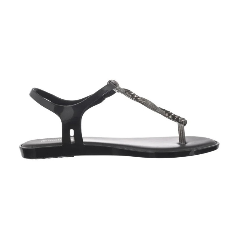 Melissa Solar Twist AD 36042/BF295 Black/Silver (ML351-b) flip flops