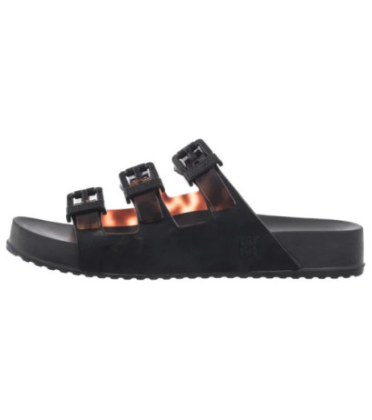 Melissa Cozy Stripes AD 35943/BC962 Black/Clear Tortoise (ML360-b) Women's Shoes/Flip Flops