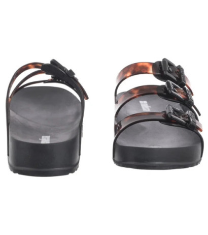 Melissa Cozy Stripes AD 35943/BC962 Black/Clear Tortoise (ML360-b) Women's Shoes/Flip Flops