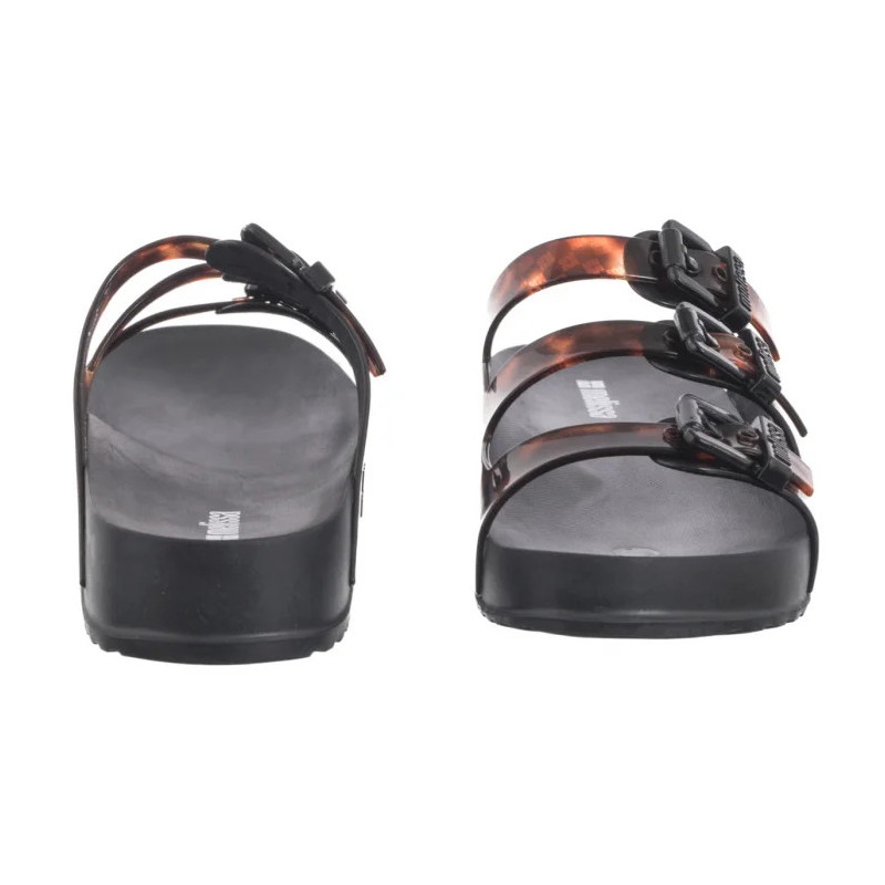 Melissa Cozy Stripes AD 35943/BC962 Black/Clear Tortoise (ML360-b) Women's Shoes/Flip Flops