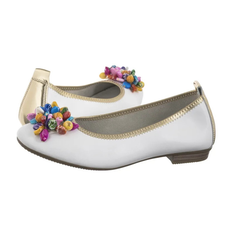Filippo Białe DP6159/25 WH (FO155-a) ballerinas