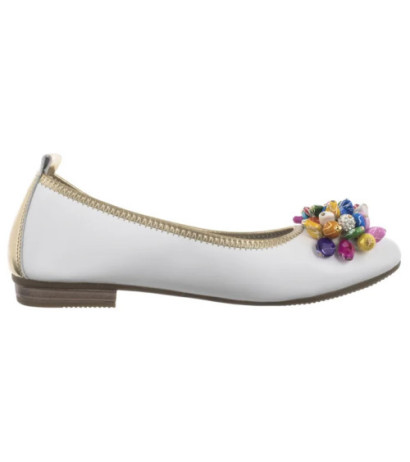 Filippo Białe DP6159/25 WH (FO155-a) ballerinas