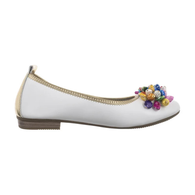 Filippo Białe DP6159/25 WH (FO155-a) ballerinas