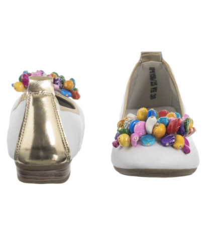 Filippo Białe DP6159/25 WH (FO155-a) ballerinas