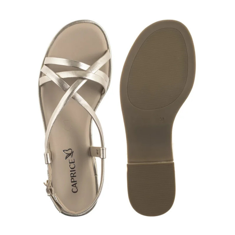 Caprice Złote 9-28100-44 978 Lt. Gold Metal (CP438-a) sandals