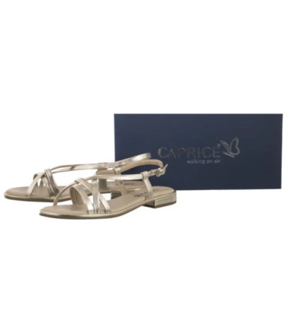 Caprice Złote 9-28100-44 978 Lt. Gold Metal (CP438-a) sandals