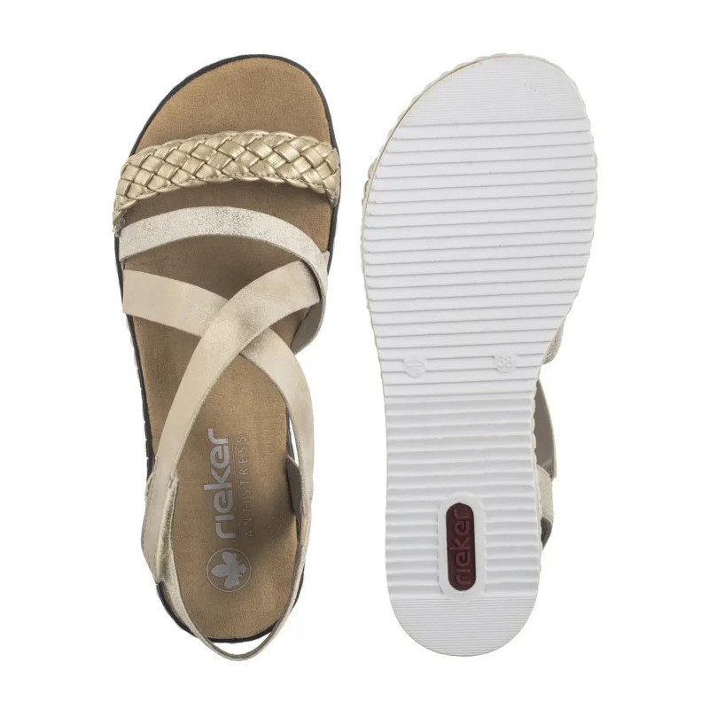 Rieker Złote V3663-90 Gold (RI253-a) shoes