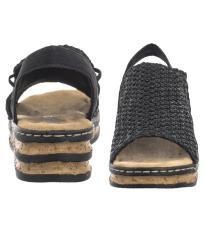 Rieker Czarne 62941-00 Black  (RI258-a) shoes