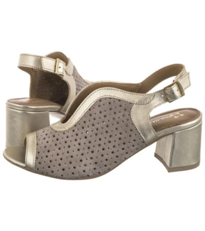 Maciejka Beżowe+Złote 06920-04/00-1 (MA1340-a) shoes