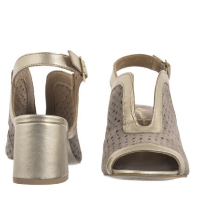 Maciejka Beżowe+Złote 06920-04/00-1 (MA1340-a) shoes