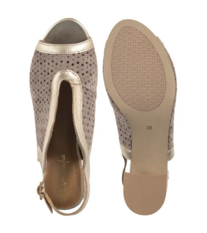 Maciejka Beżowe+Złote 06920-04/00-1 (MA1340-a) shoes