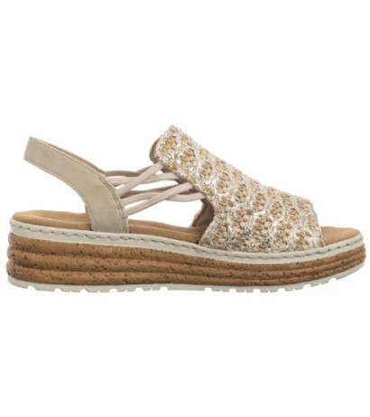 Rieker Beżowe 62741-60 Beige (RI256-b) shoes
