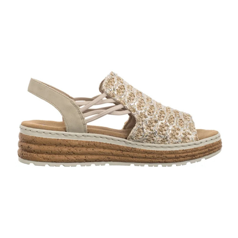 Rieker Beżowe 62741-60 Beige (RI256-b) shoes
