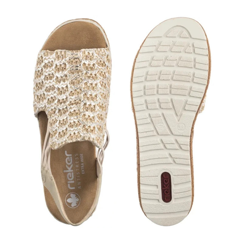 Rieker Beżowe 62741-60 Beige (RI256-b) shoes