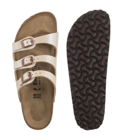 Birkenstock Florida Bs Graceful Pearl White 1029818 (BK299-b) Women's Shoes/Flip Flops