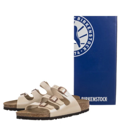 Birkenstock Florida Bs Graceful Pearl White 1029818 (BK299-b) Women's Shoes/Flip Flops