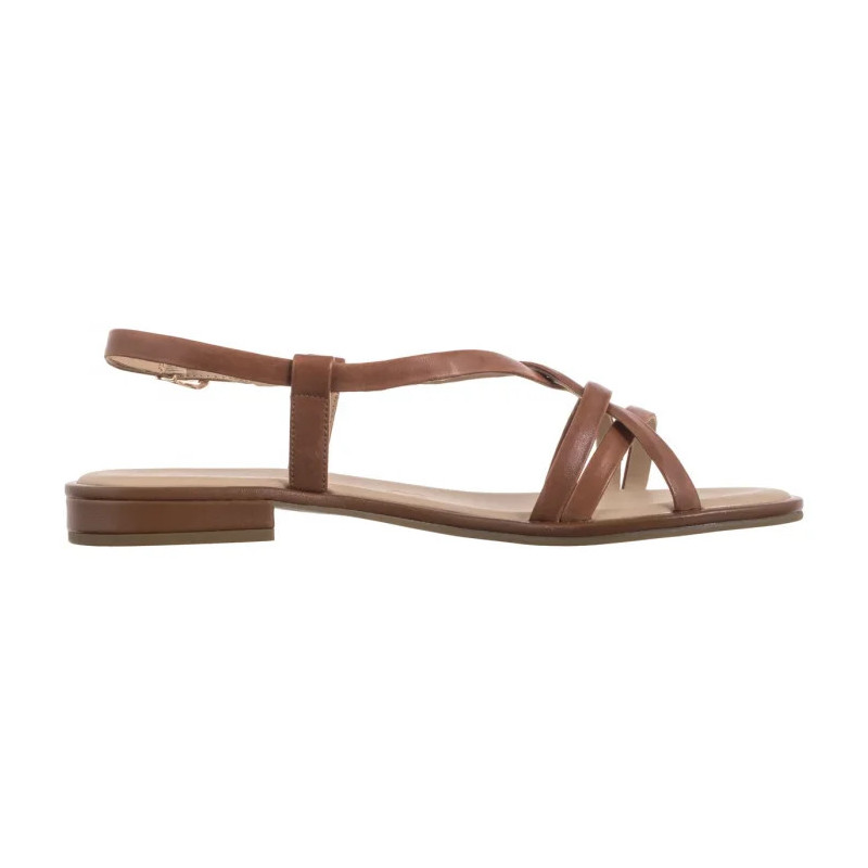 Caprice Brązowe 9-28100-44 303 Cognac Nappa (CP438-b) sandals