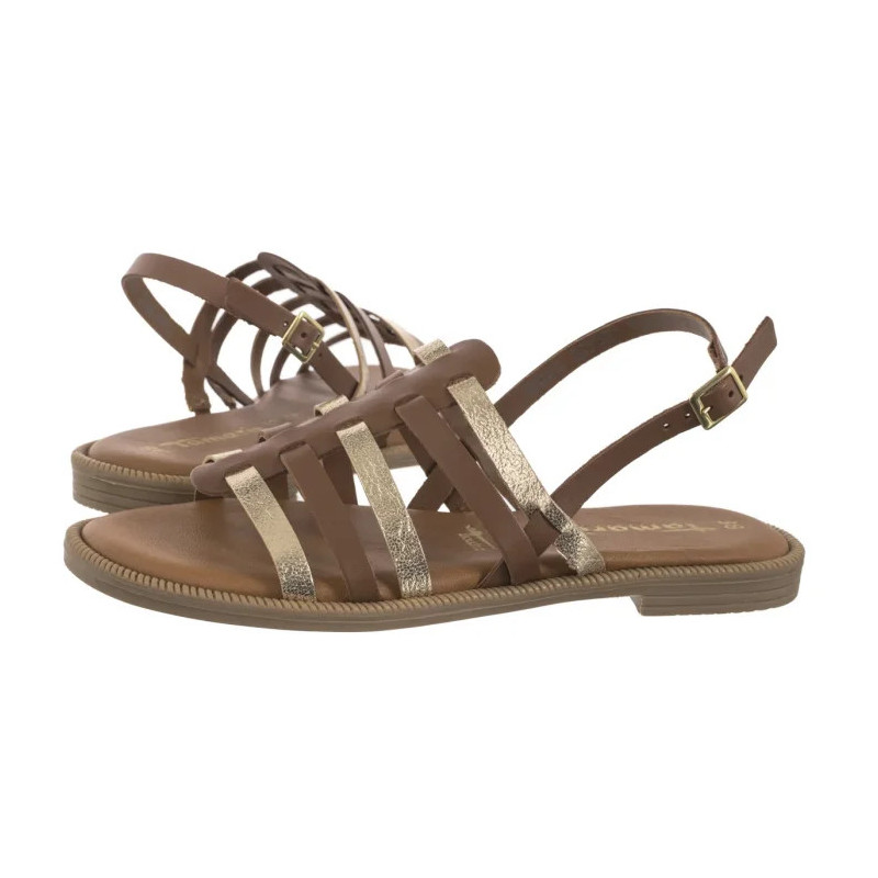 Tamaris Brązowe 1-28104-44 457 Cuoio Comb (TM531-a) sandals