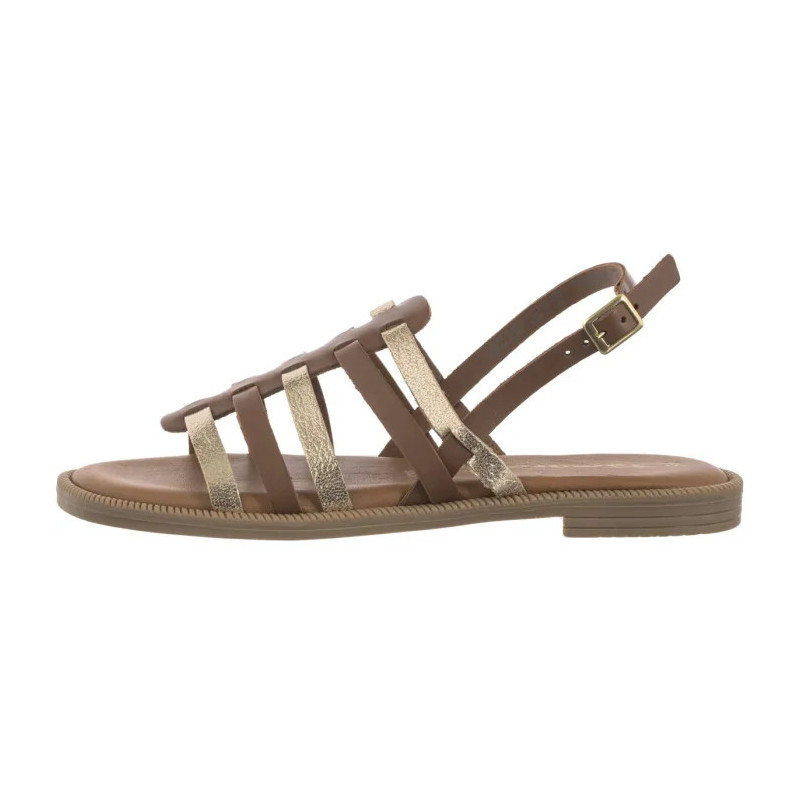 Tamaris Brązowe 1-28104-44 457 Cuoio Comb (TM531-a) sandals