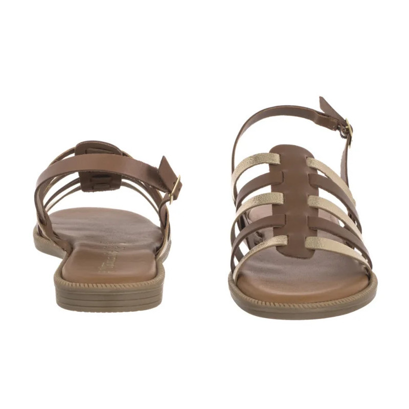 Tamaris Brązowe 1-28104-44 457 Cuoio Comb (TM531-a) sandals