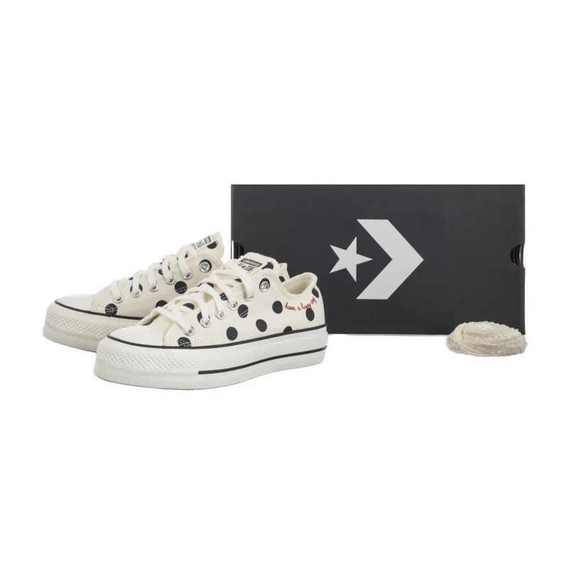 Converse CTAS Lift Ox Egret/Black/Days Ahead A10689C (CO767-a) shoes