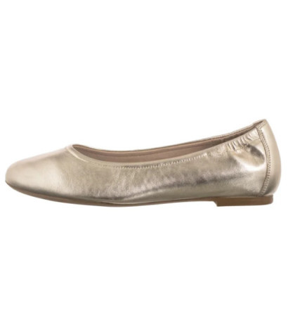 Caprice Złote 9-22111-44 978 Lt.Gold Metal (CP440-a) ballerinas