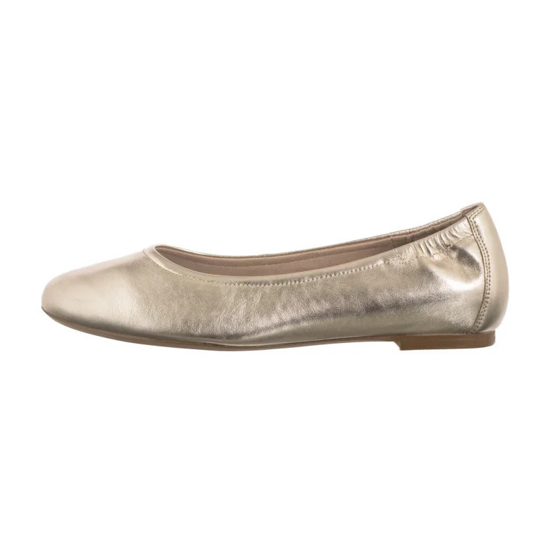 Caprice Złote 9-22111-44 978 Lt.Gold Metal (CP440-a) ballerinas