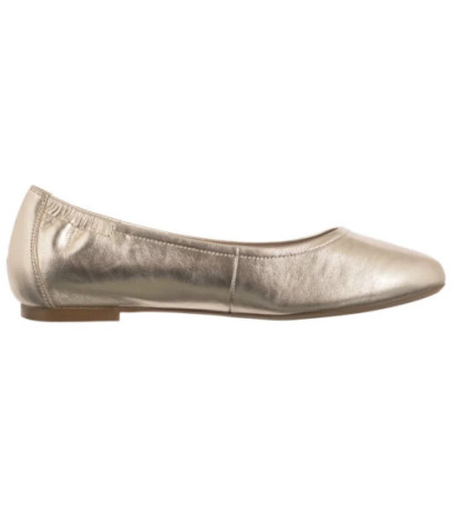 Caprice Złote 9-22111-44 978 Lt.Gold Metal (CP440-a) ballerinas